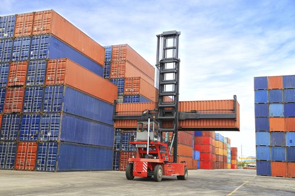 Forklift and Container